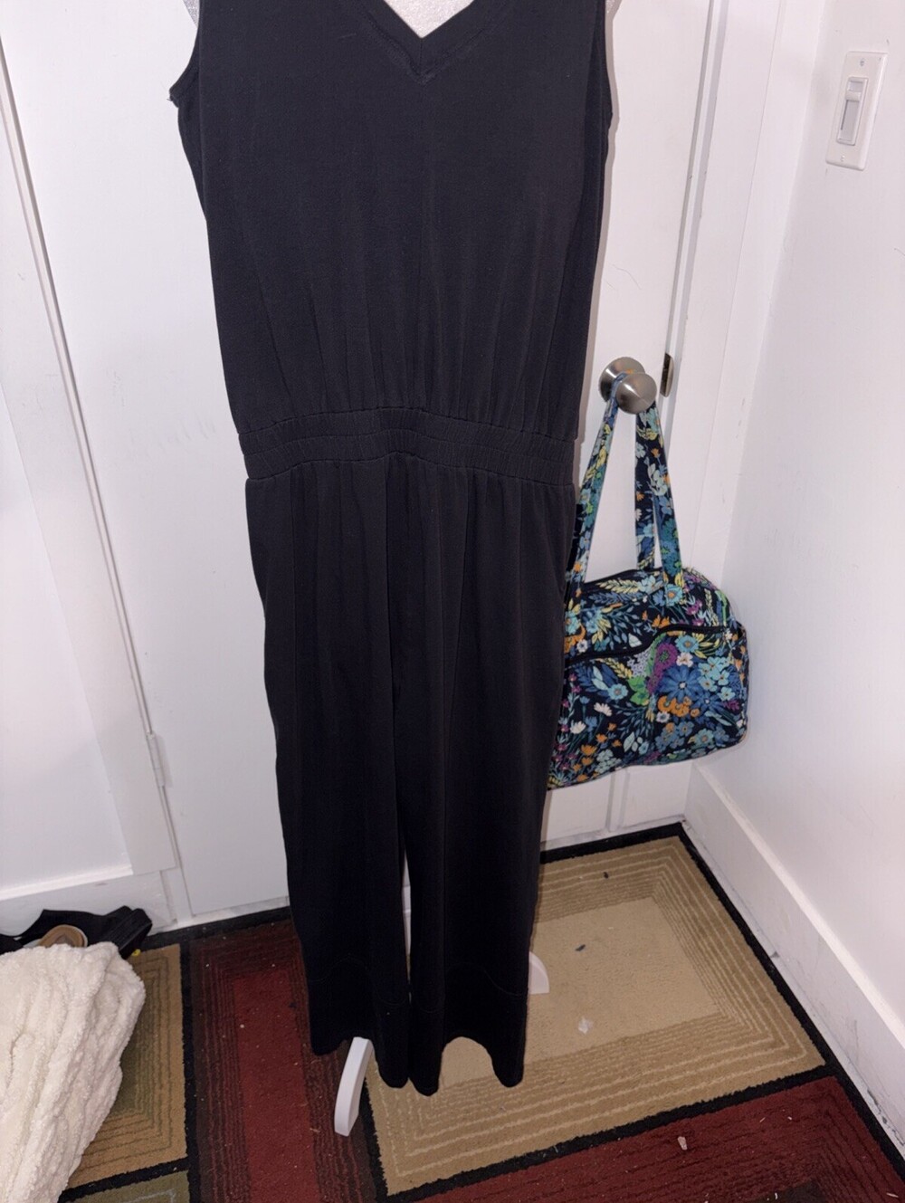 Pact Organic Cotton V-Neck Jumpsuit with Front Pockets Small - Picture 8 of 8